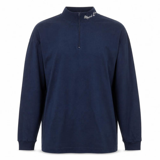 Front view of Used Co men’s blue t-shirt, size M