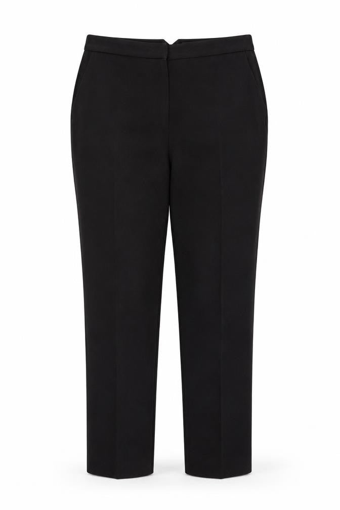 Front view of Matalan women’s black trousers, size UK 8, 29-inch leg