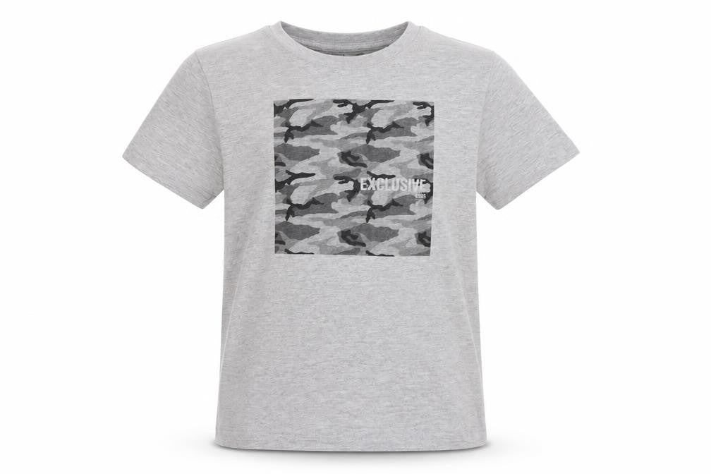 Front view of River Island girls’ grey basic t-shirt, size 9-10, years
