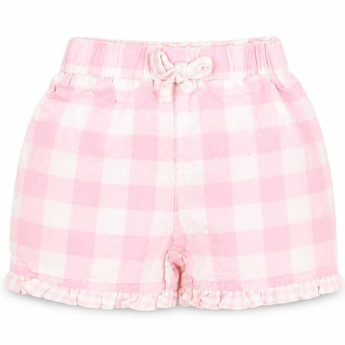 Bebe Cool Baby Pink Check  Cropped Trousers Size 3-6 Months