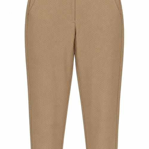 Marks and Spencer Womens Brown Geometric  Trousers  Size 16 L24 in