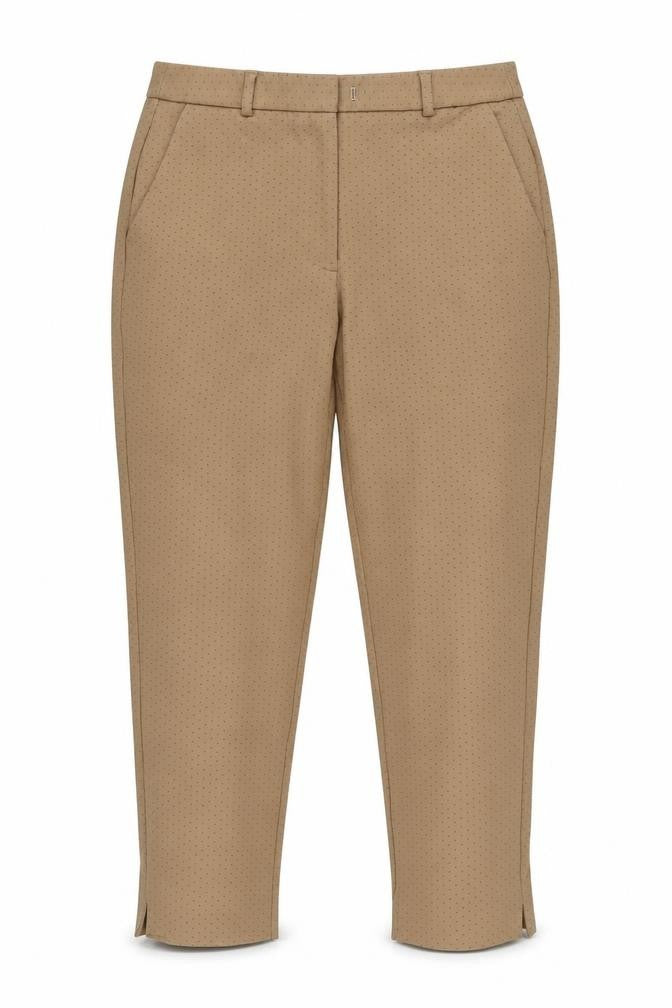 Marks and Spencer Womens Brown Geometric  Trousers  Size 16 L24 in