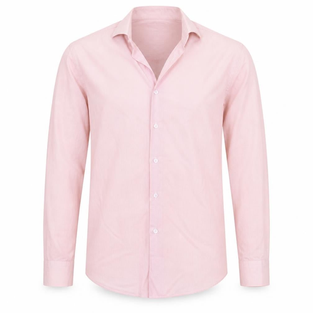 Front view of Cedarwood State men’s pink button-up, size 15.5