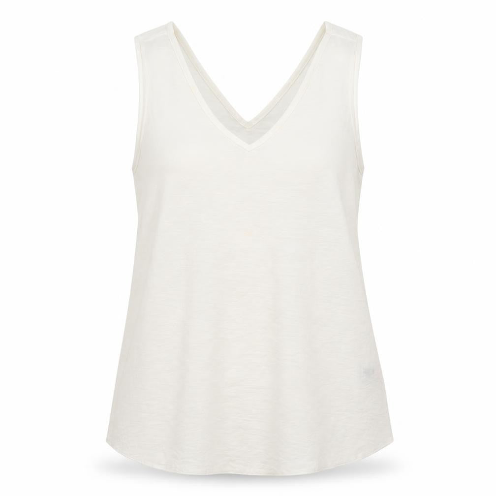 Front view of Nutmeg women’s white basic blouse, size M