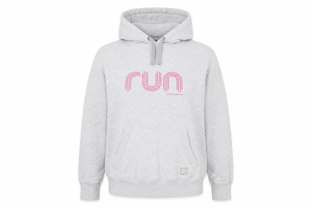 Front view of do women’s grey pullover hoodie, size XL