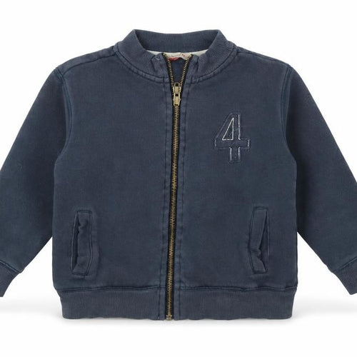 John Lewis Boys Blue   Full Zip Sweatshirt Size 4 Years