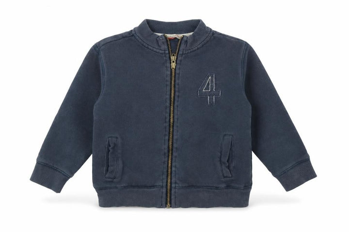 John Lewis Boys Blue Full Zip Sweatshirt Size 4 Years