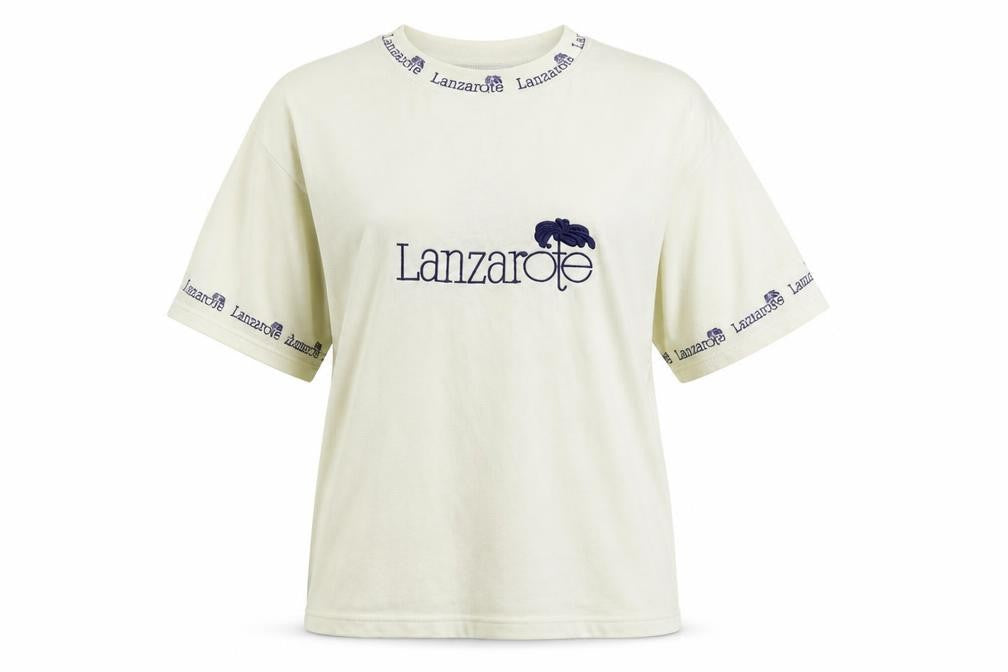 Front view of moffi women’s beige basic t-shirt, size XL