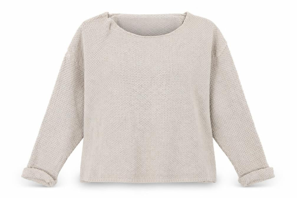 Front view of Topshop women’s brown jumper, size UK 12