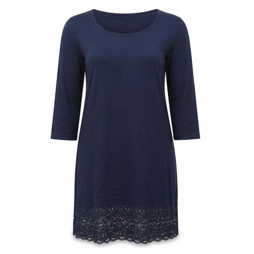 fransa Womens Blue   T-Shirt Dress  Size L