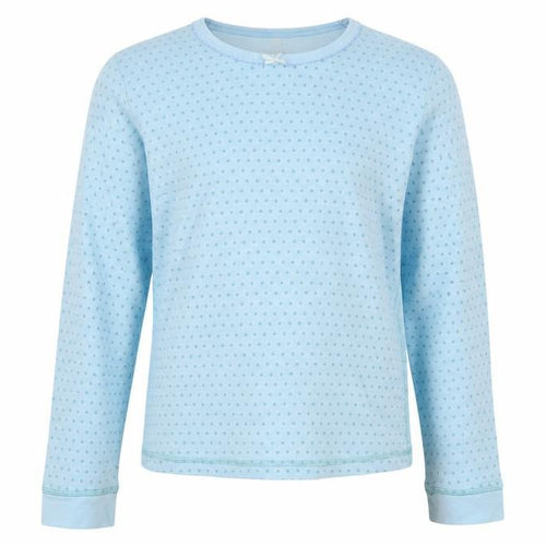 Lily&Dan Girls Blue Polka Dot  Top Pyjama Top Size 11-12 Years