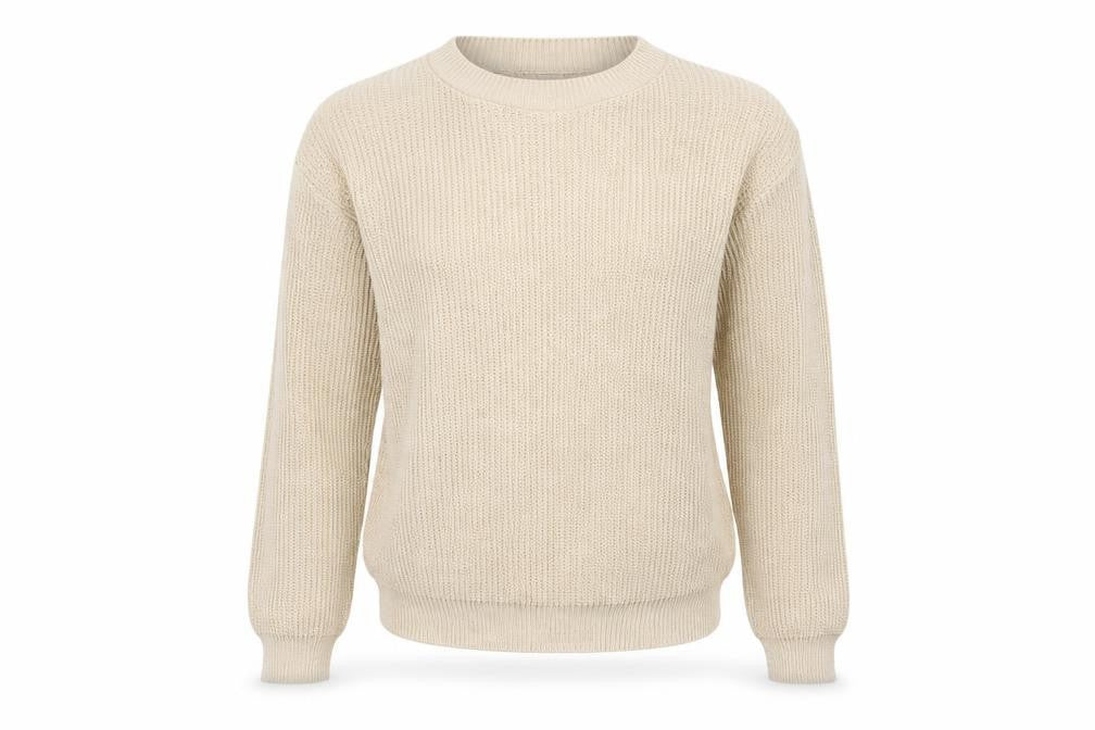 Front view of Nasty Gal women’s beige jumper, size M