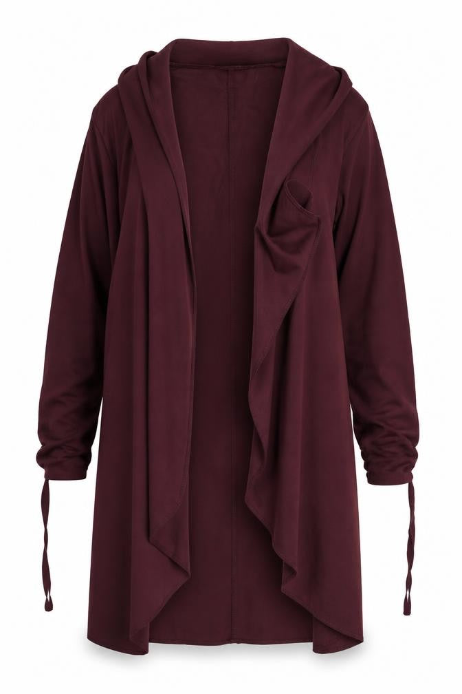 Front view of Select women’s purple cardigan jumper, size UK 16