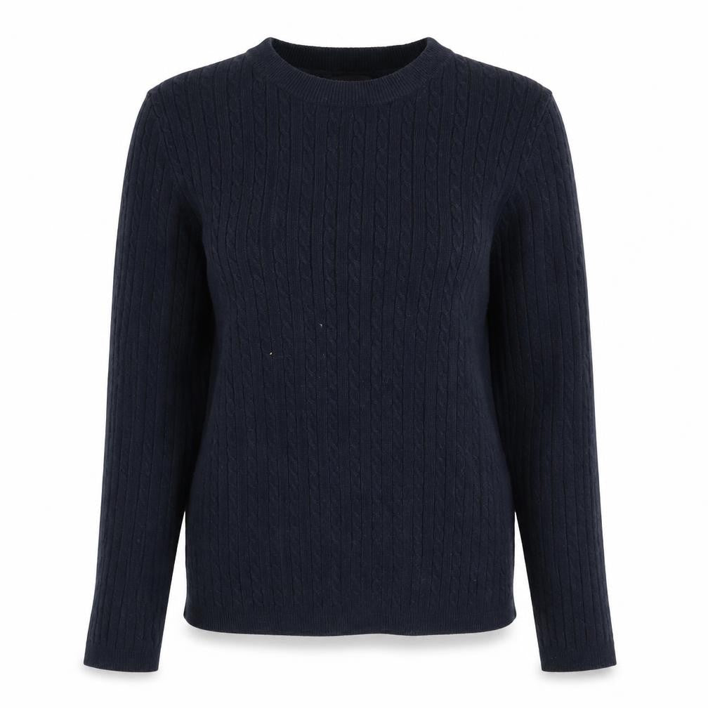 Front view of Atmosphere women’s blue jumper, size UK 8