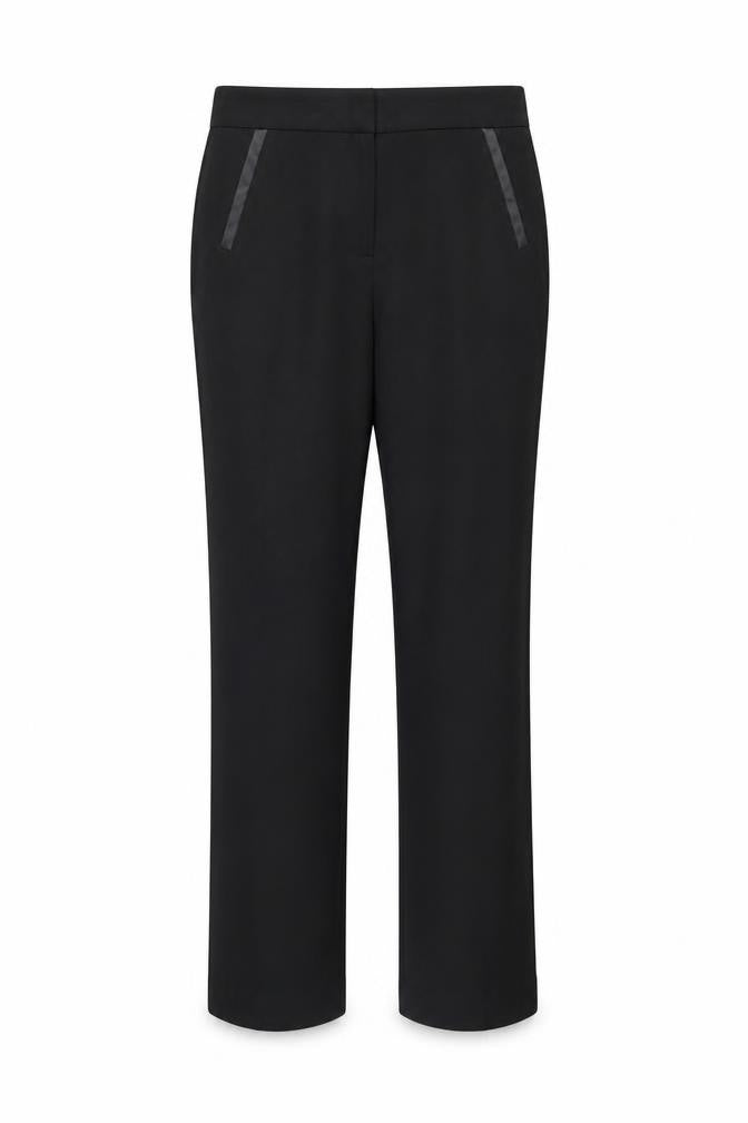 Front view of So Fabulous women’s black trousers, size UK 14, 30-inch leg