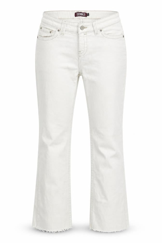 denim co Womens White   Straight Jeans Size 12 L25 in