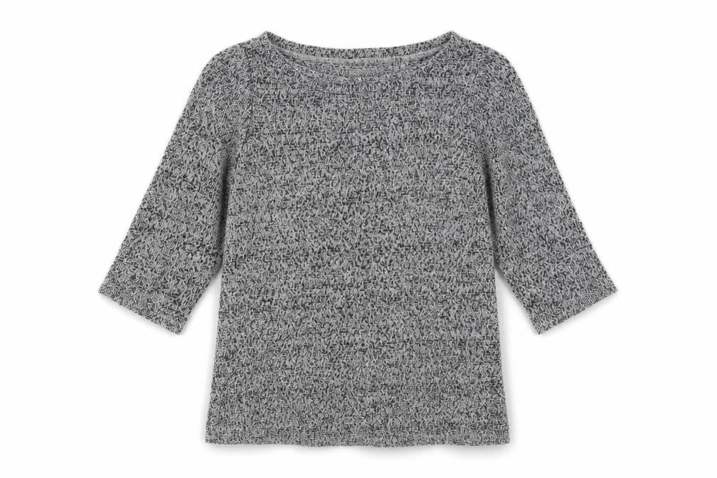Front view of New Look women’s grey jumper, size UK 10