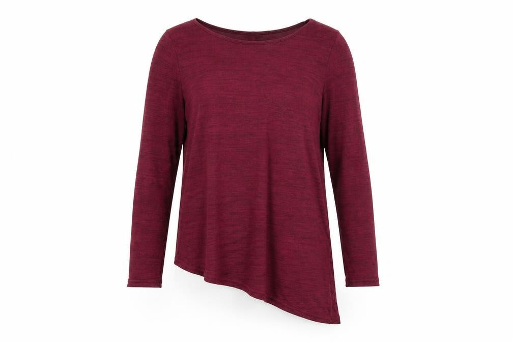 Front view of Peacocks women’s purple jumper, size UK 10
