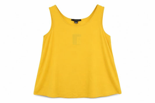 Front view of Atmosphere women’s orange basic blouse, size UK 10