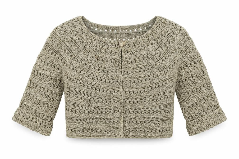 Preworn Womens Gold Argyle/Diamond  Cardigan Jumper Size 14