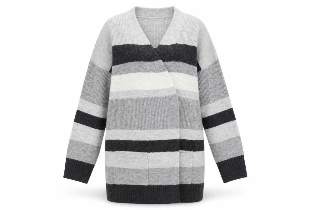 Front view of George women’s grey jacket coatigan, size M