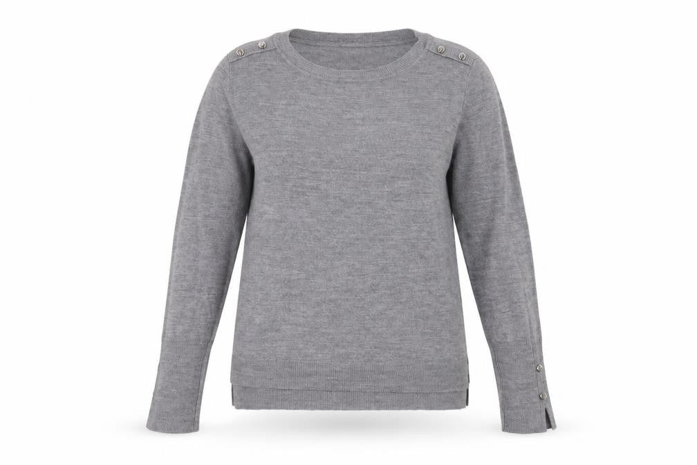 Front view of Primark women’s grey jumper, size L