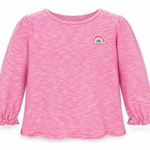 F&F Girls Pink   Basic T-Shirt Size 9-12 Months  - Rainbow