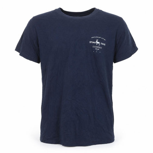 Front view of SOL'S men’s blue t-shirt, size S