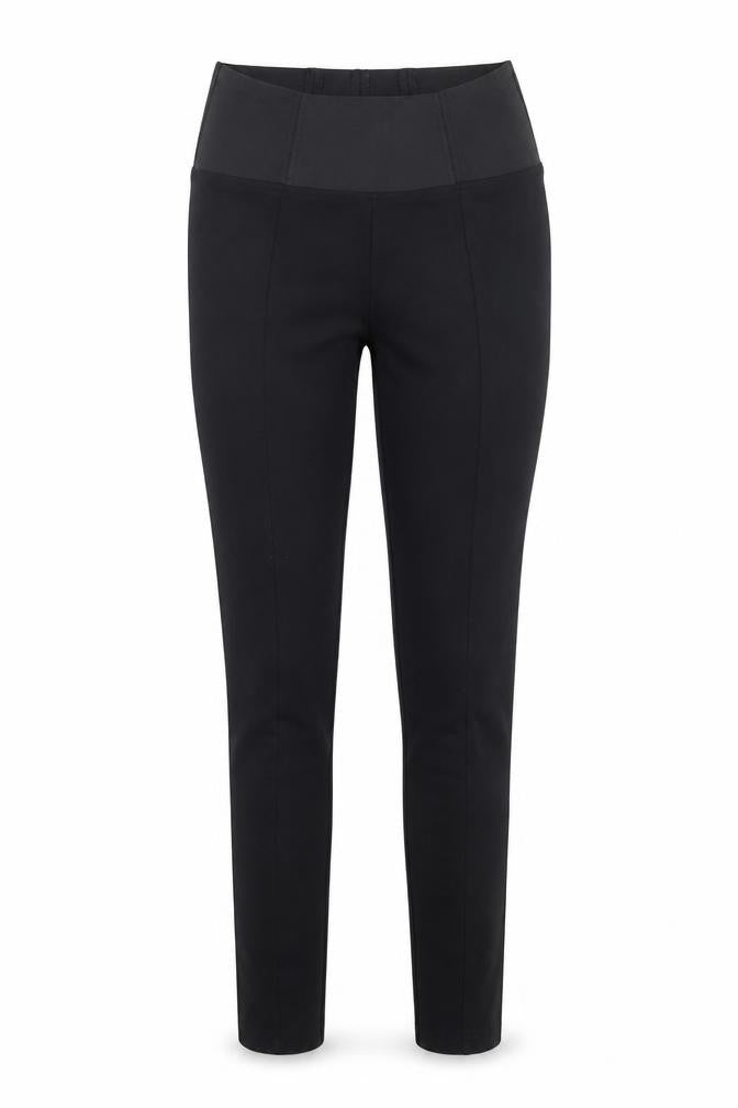 Front view of Marks & Spencer women’s black trousers, size UK 10, 26-inch leg