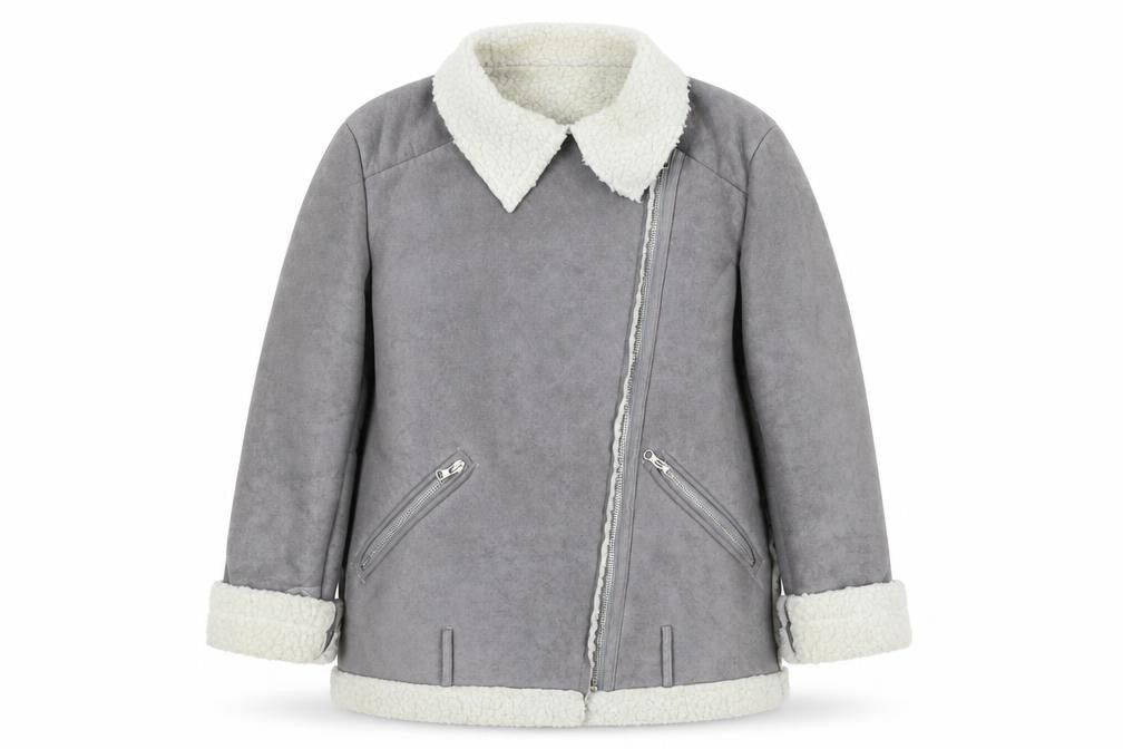 Front view of Preworn women’s grey jacket, size S