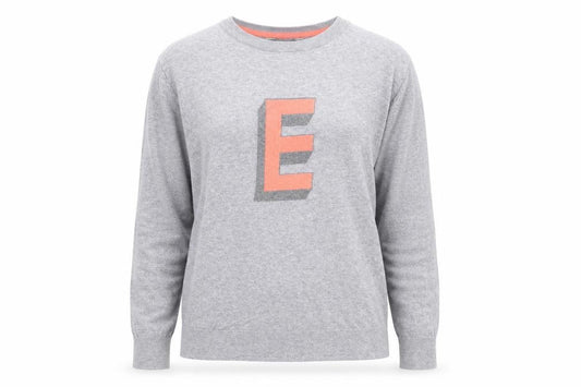 Front view of Principles women’s grey knit jumper, size S