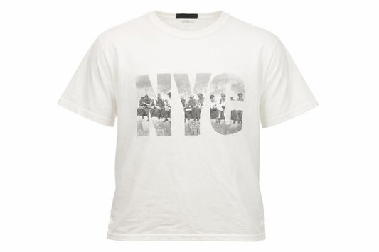 Front view of top of the rock men’s white t-shirt, size S