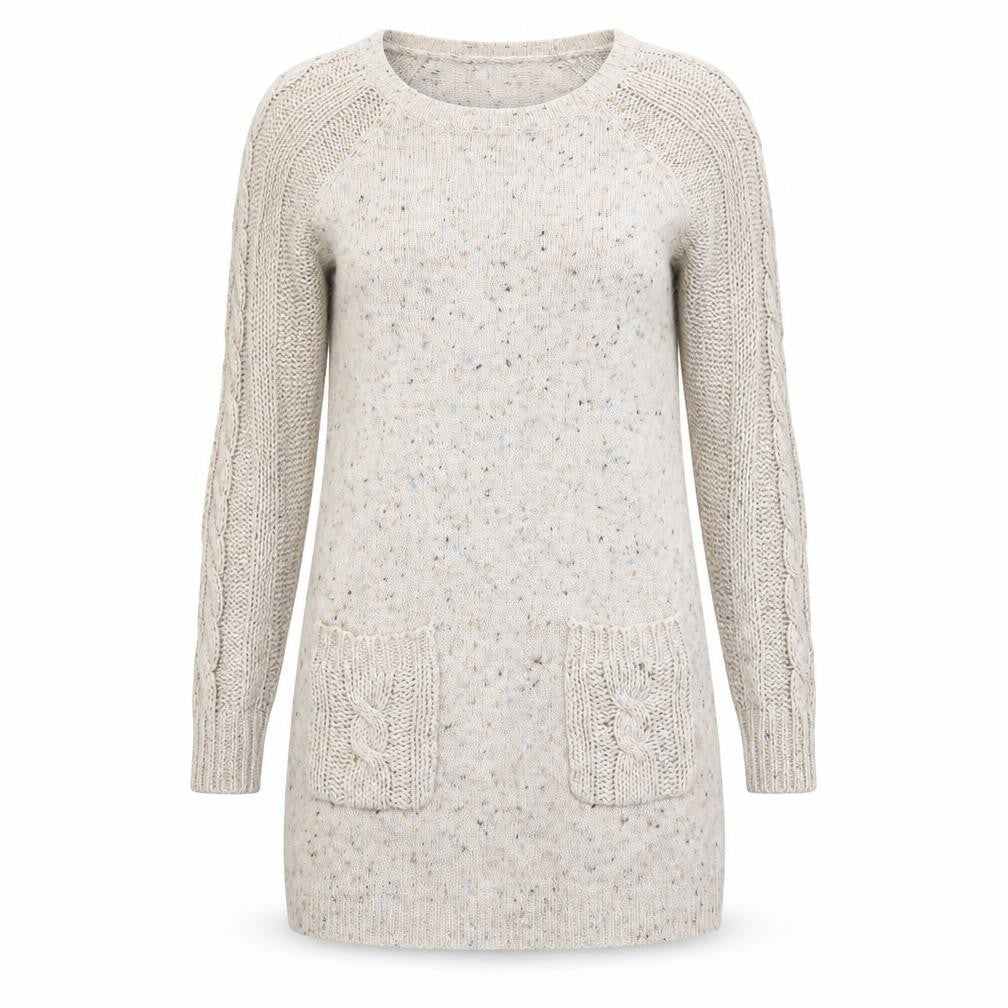 Asda George Womens Beige   Jumper Dress  Size 8