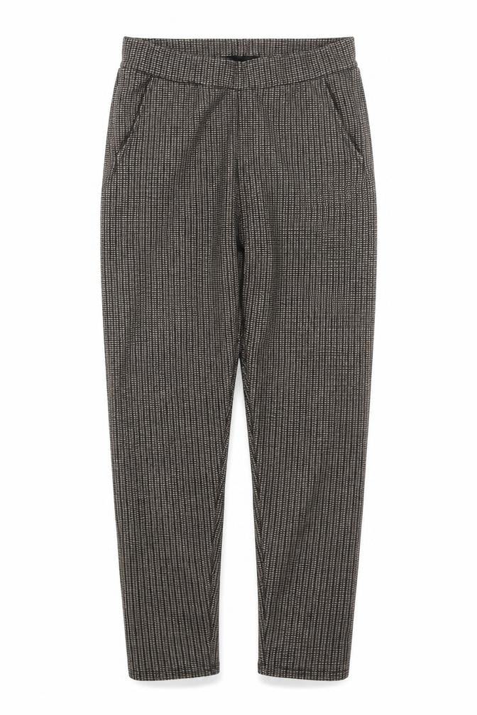 elisa Womens Brown Check  Trousers  Size M L26 in