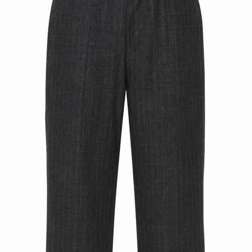 BM Womens Grey Striped  Trousers  Size 16 L25 in