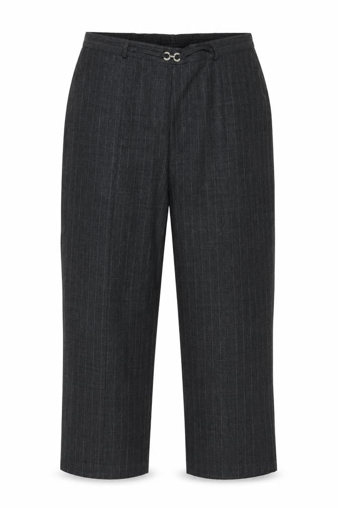 BM Womens Grey Striped  Trousers  Size 16 L25 in