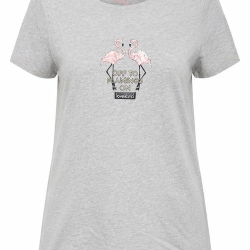 Love Island   Womens Grey   Basic T-Shirt Size XL  - Love Island