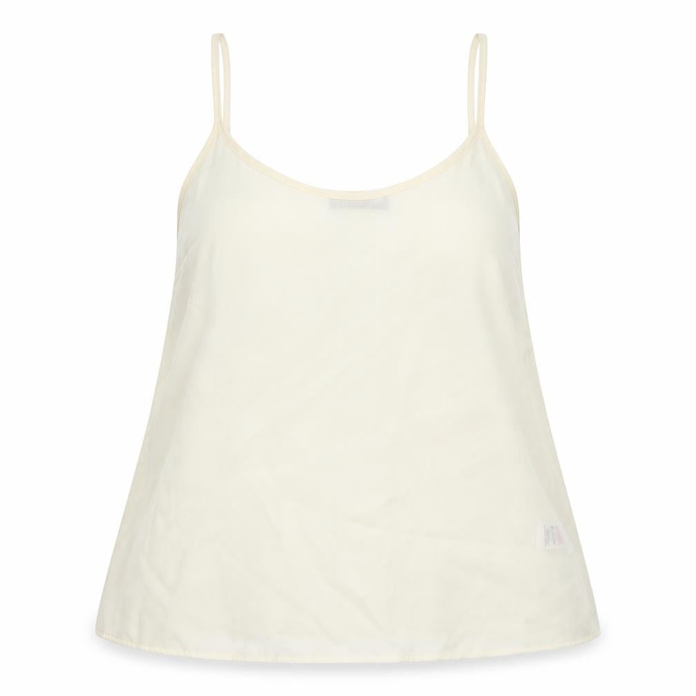Front view of F&F women’s beige basic blouse, size UK 14