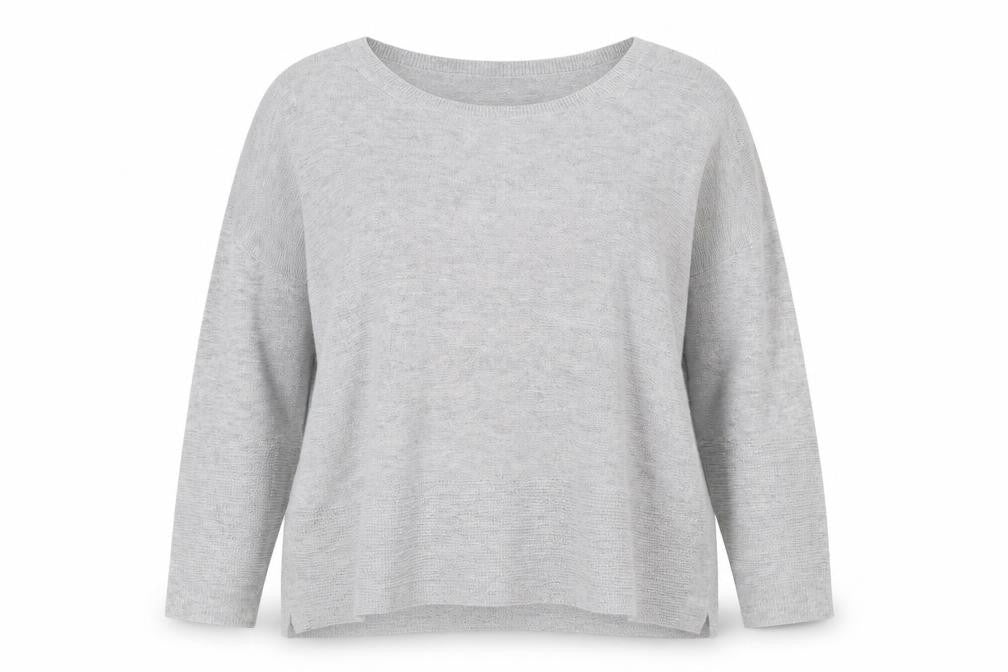 Roman Womens Grey  Knit Pullover Jumper Size 20