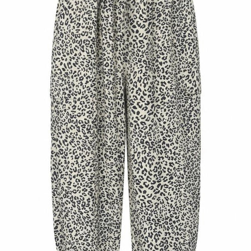 Preworn Womens Beige Animal Print  Trousers  Size 28 in L27 in - jogger style