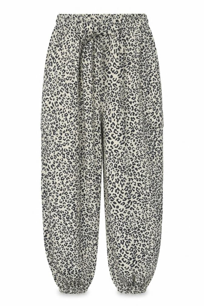 Preworn Womens Beige Animal Print  Trousers  Size 28 in L27 in - jogger style