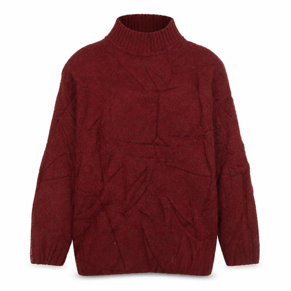 Front view of New Look women’s purple jumper, size UK 12