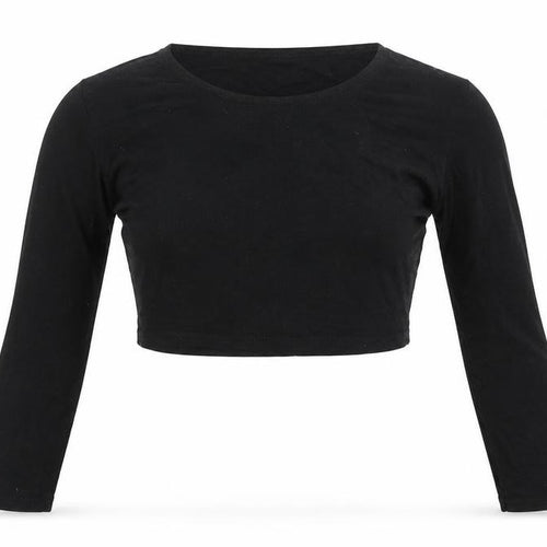 Boohoo Womens Black   Cropped T-Shirt Size 8