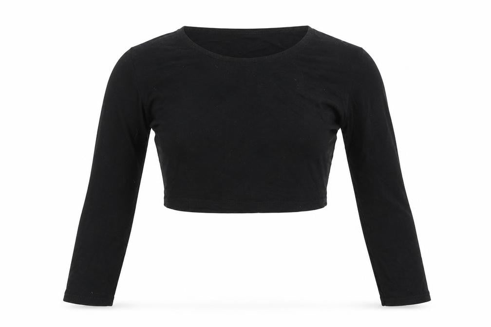 Boohoo Womens Black   Cropped T-Shirt Size 8
