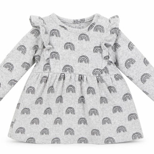 F&F Baby Grey Geometric  Fit & Flare  Size 0-3 Months