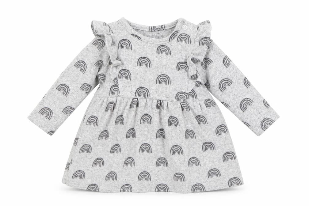 F&F Baby Grey Geometric  Fit & Flare  Size 0-3 Months
