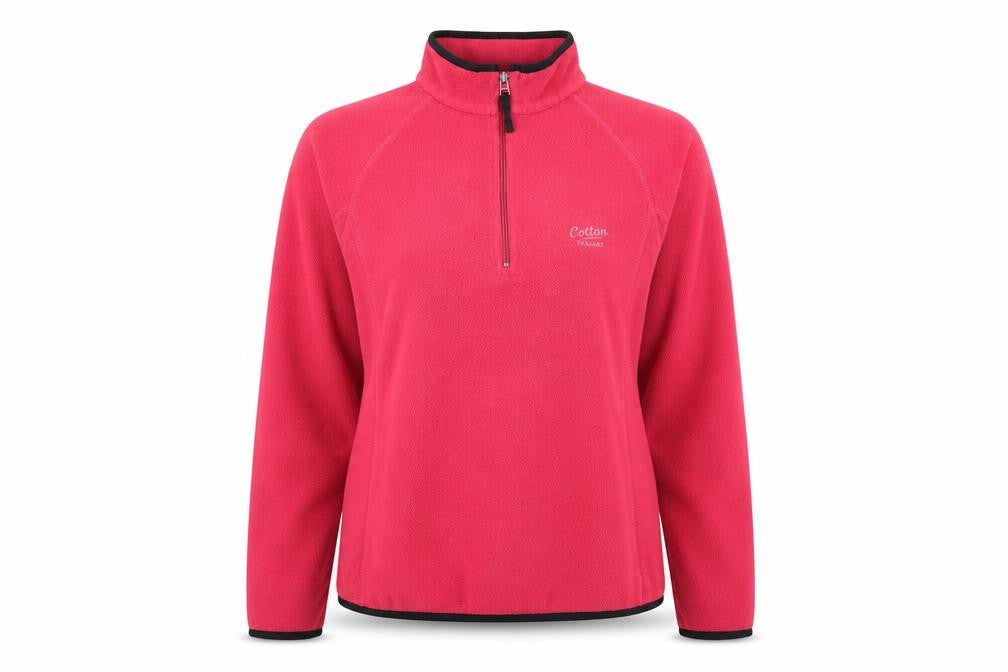Front view of Cotton Traders women’s pink jumper, size S