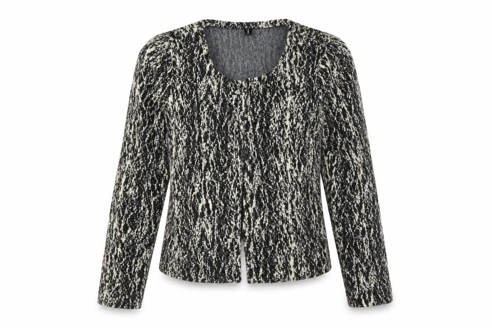Front view of Soyaconcept women’s multicoloured geometric jacket blazer, size S