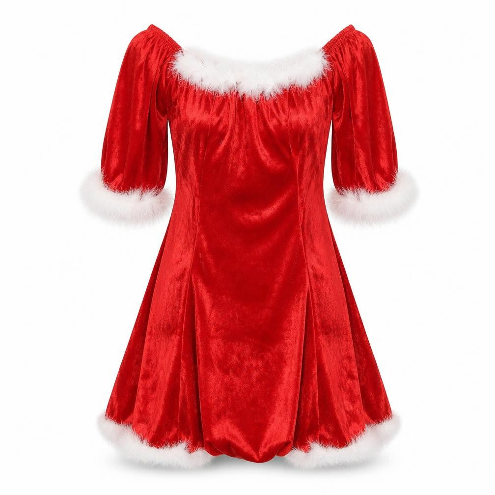 Front view of Classified women’s red a-line, size S