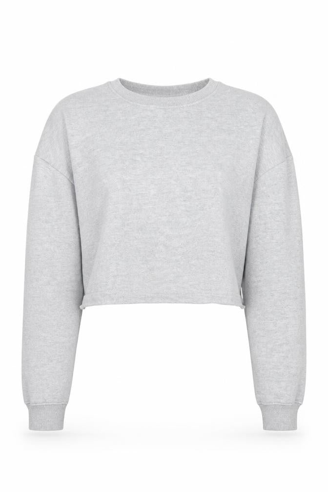 Front view of Missguided women’s grey jumper, size UK 14